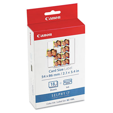 Canon® 7740a001 (kc-18il) Ink-label Combo, Black-tri-color freeshipping - TVN Wholesale